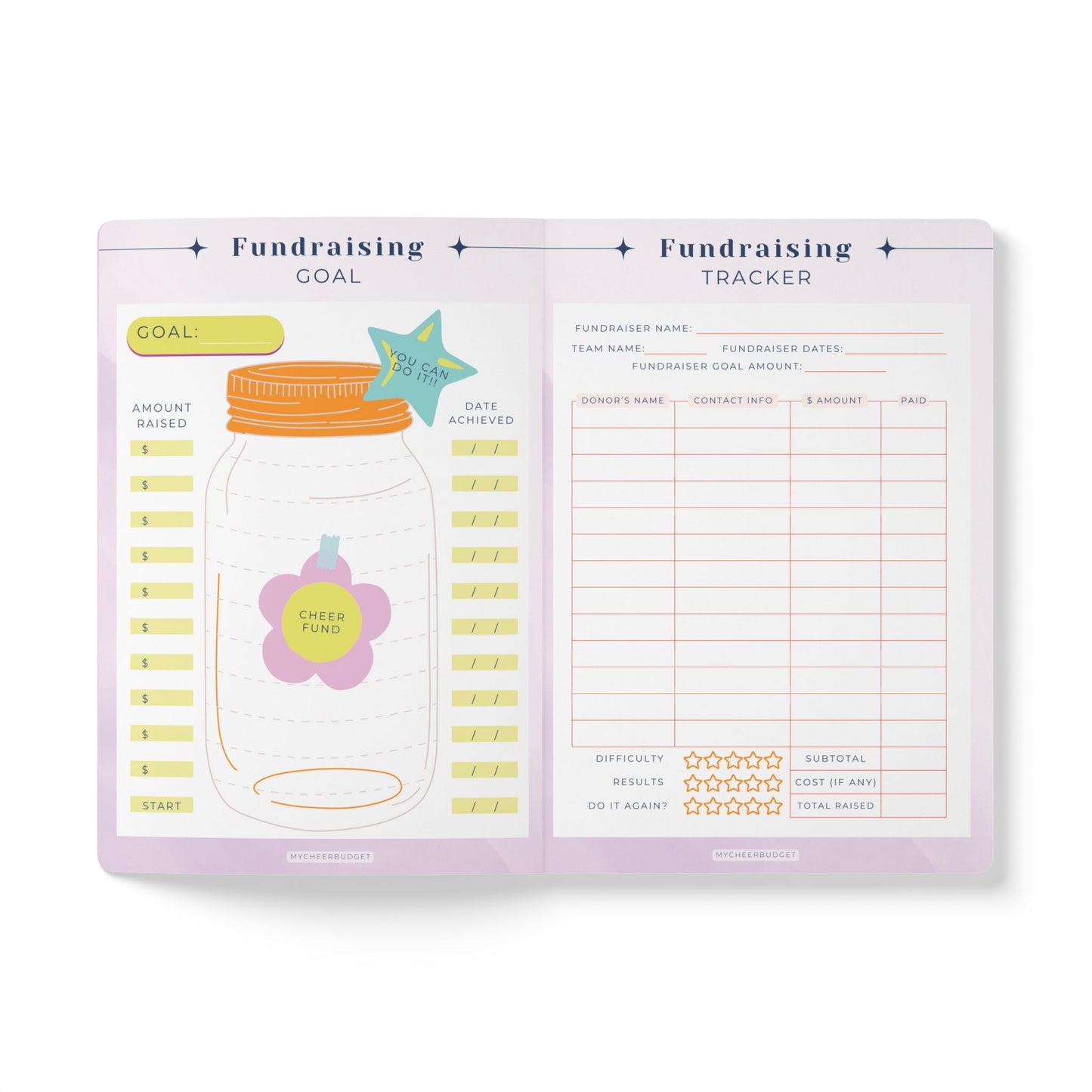My Cheer Budget Journal + Calculator Bundle