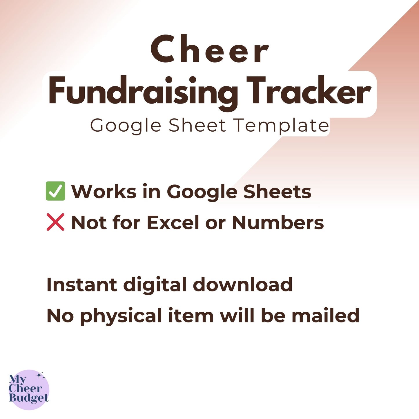 Fundraising Tracker, Terra Cotta | Google Sheets Template