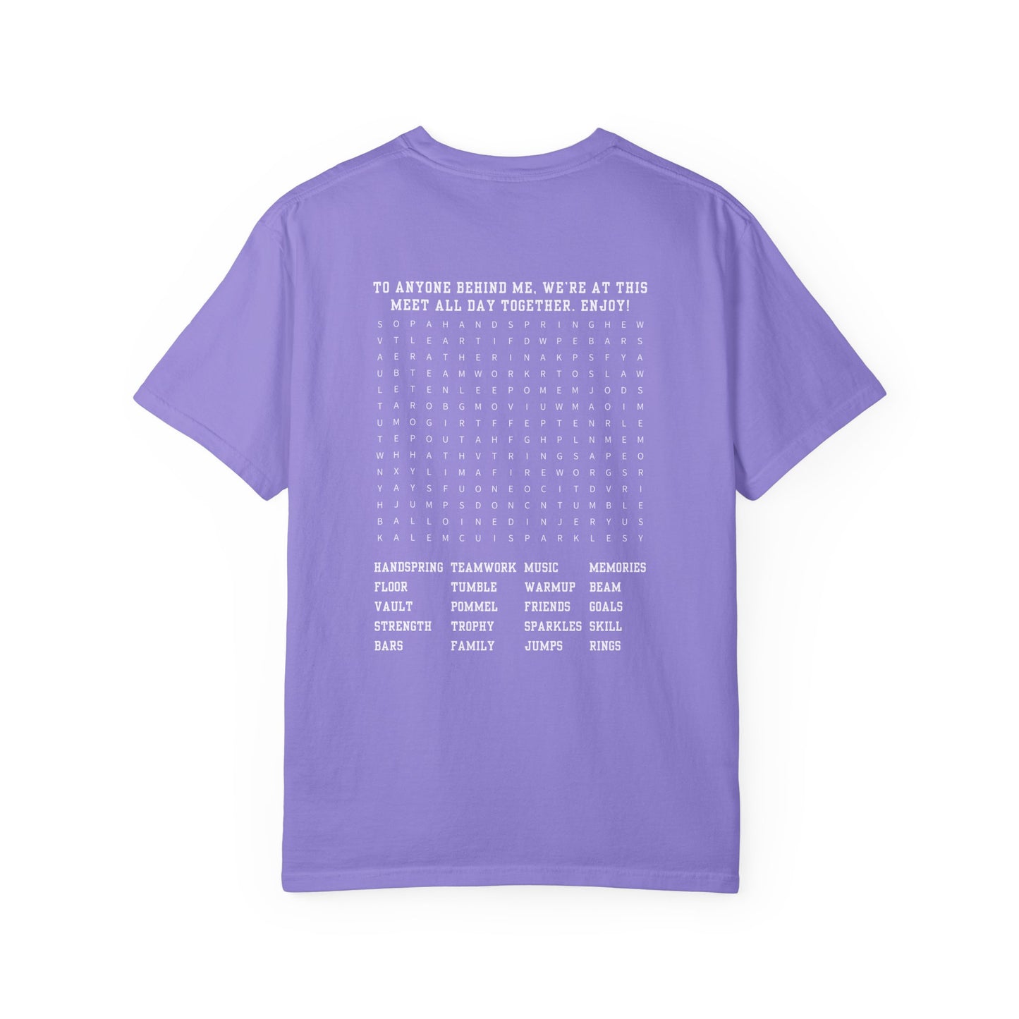 Gymnastics Meet Word Search - Personalized Premium T-shirt