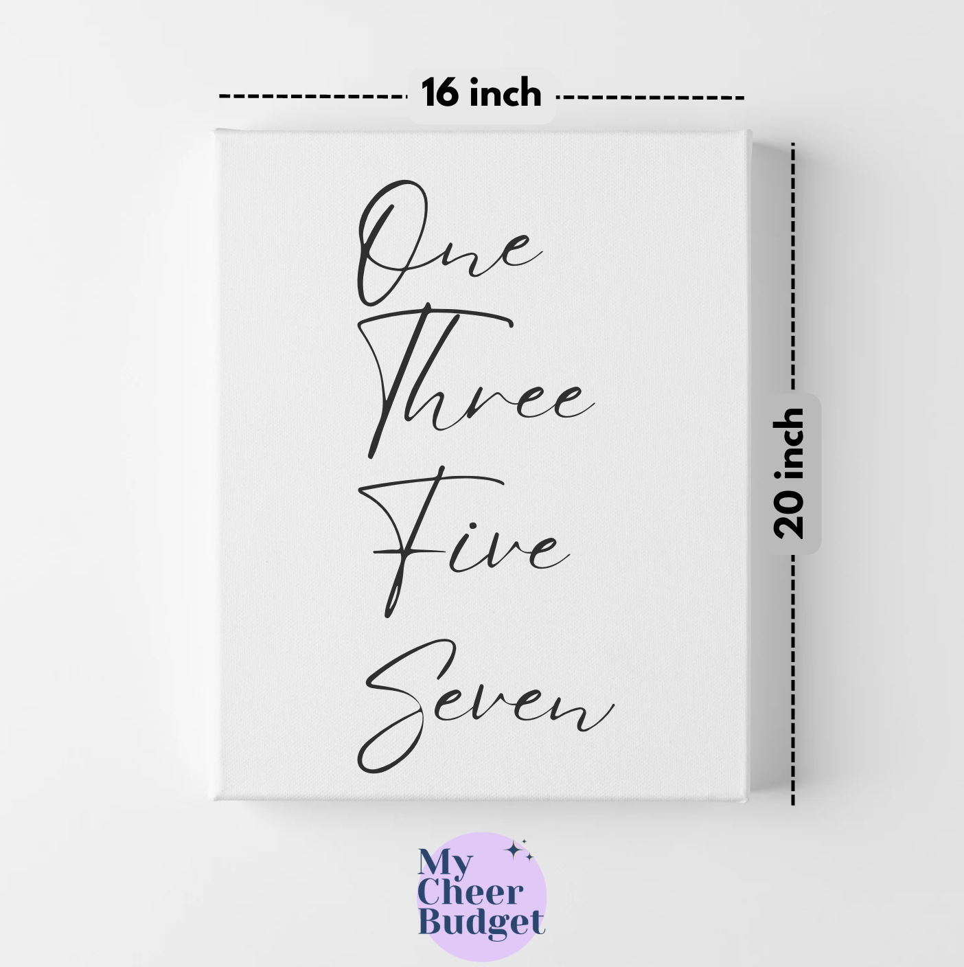 One Three Five Seven | Gallery Wrapped Canvas