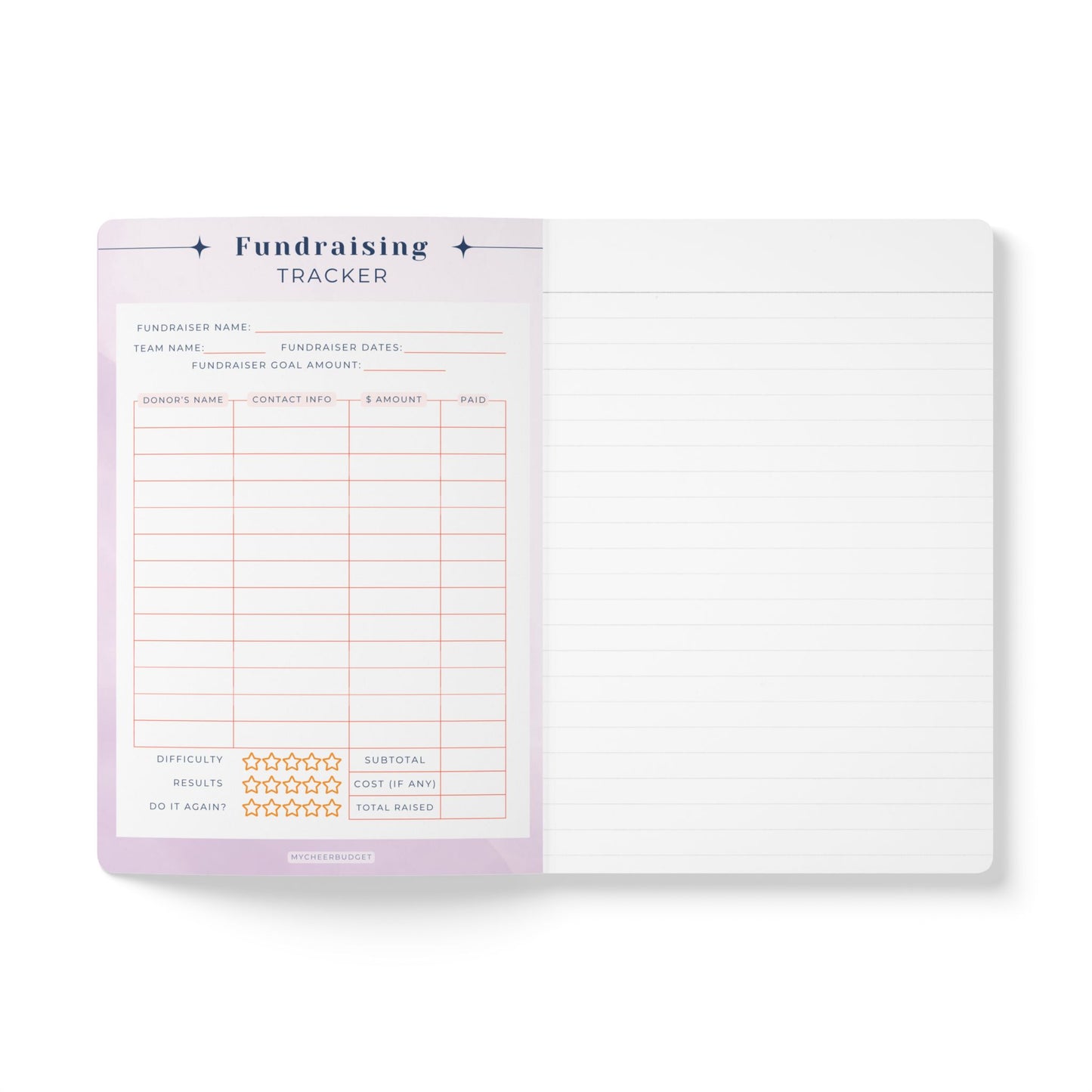 My Cheer Budget Journal + Calculator Bundle