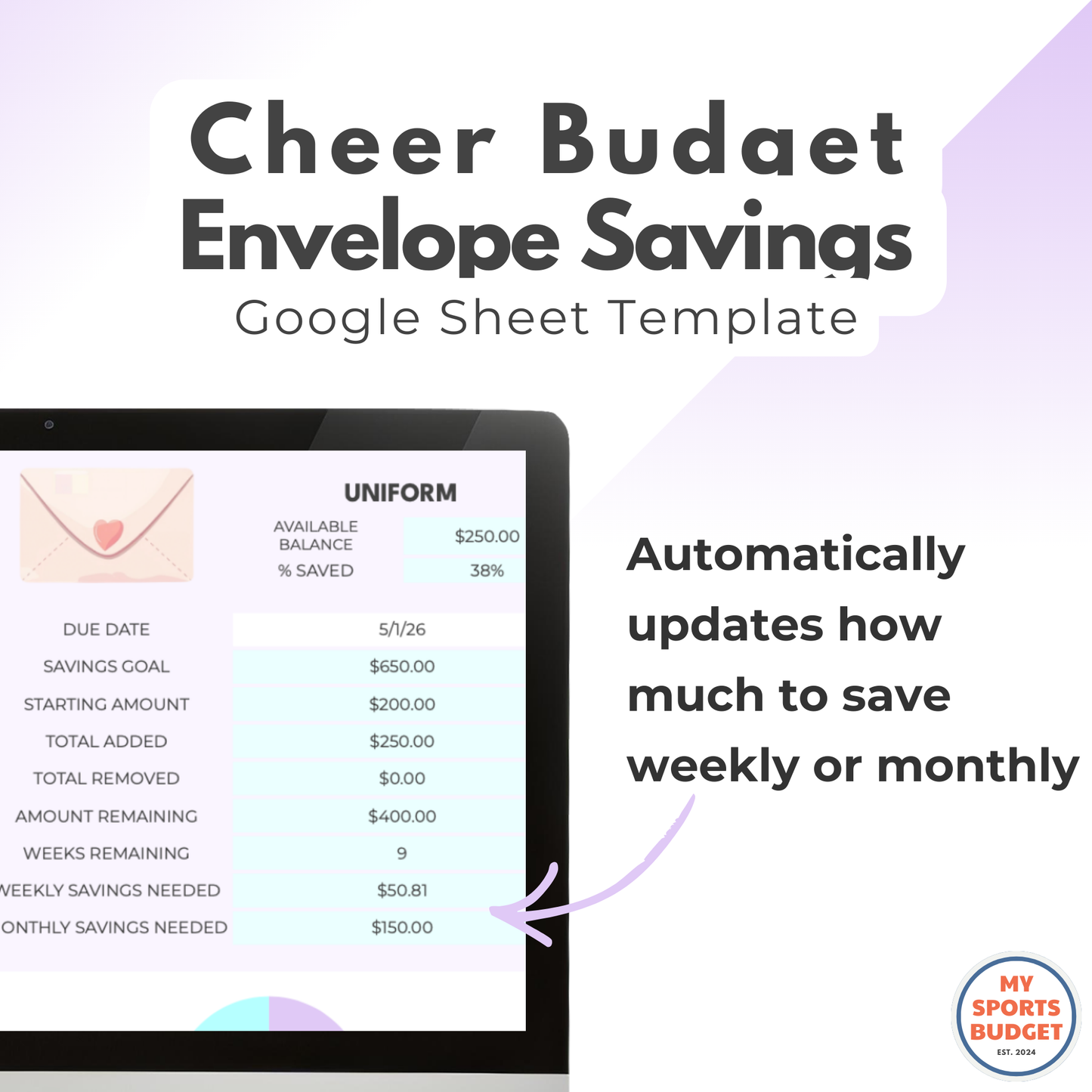 Digital Envelope Savings | Google Sheets Template