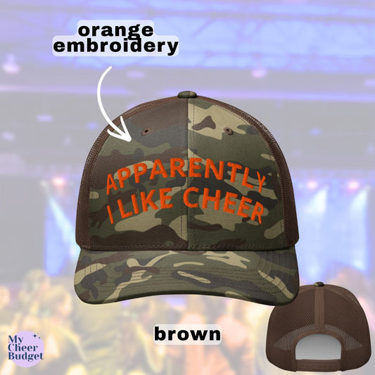 Apparently I Like Cheer | Embroidered Trucker Hat