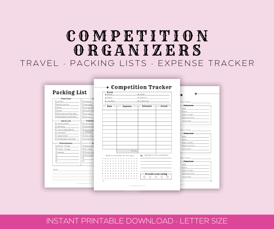 printable 2025 planner for cheer moms with cowgirl theme digital download