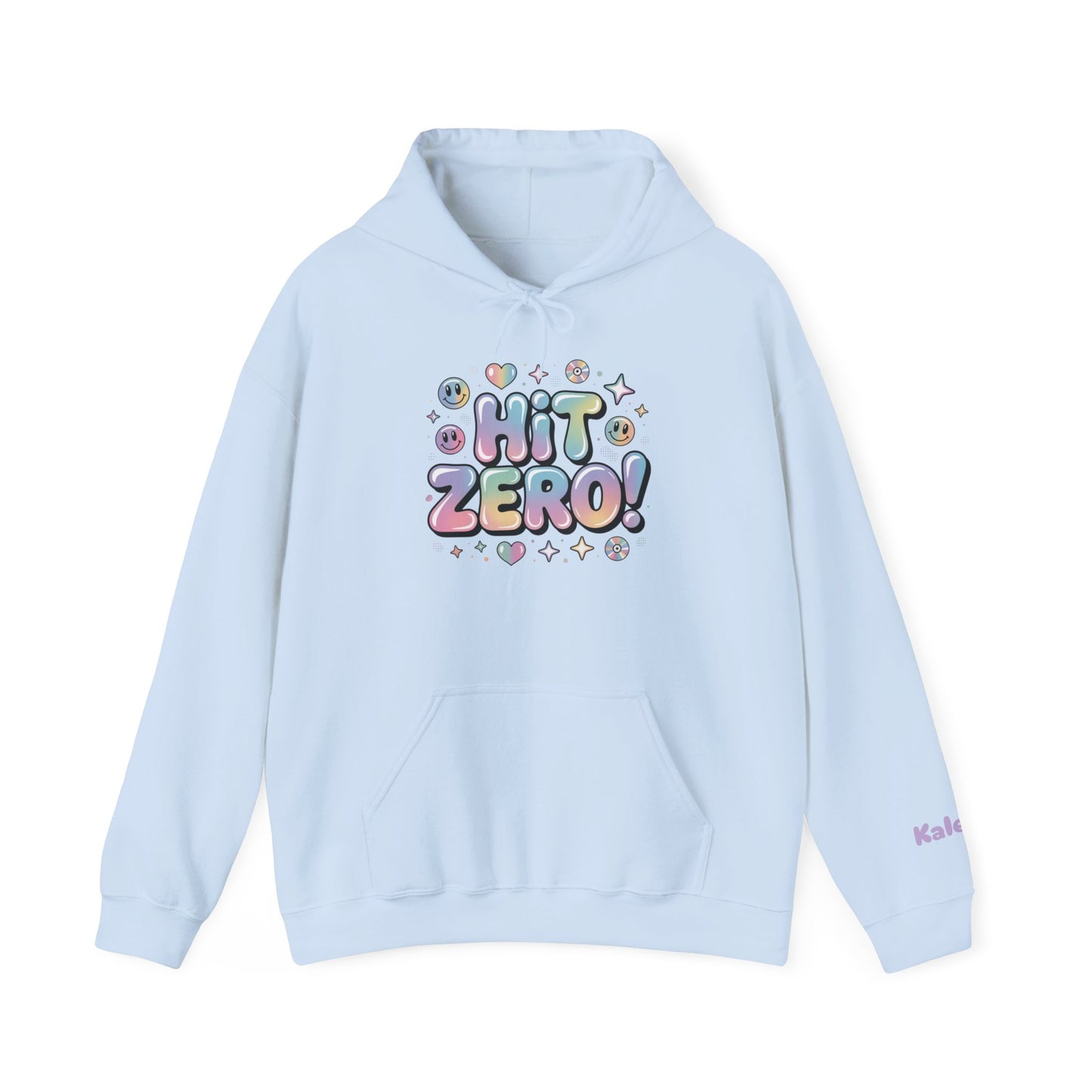 Hit Zero! Custom Pastel Y2K Hoodie - Personalized Hooded Sweatshirt