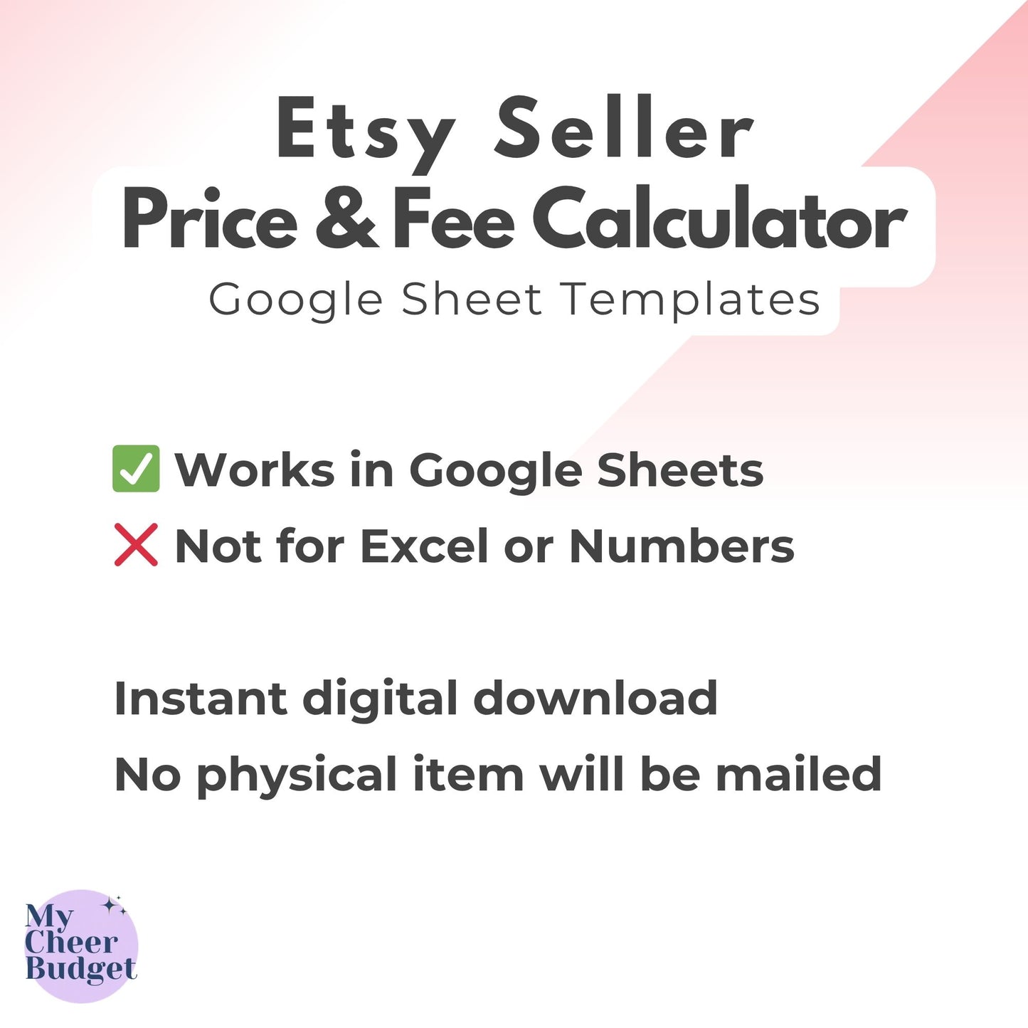 Etsy Fee Calculator | Google Sheets Template