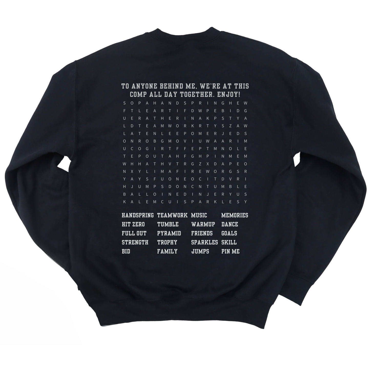 Comp Day Word Search | Crew Neck Sweatshirt