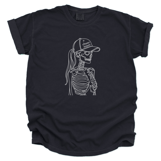 Skeleton Cheer Mom | Premium T-Shirt