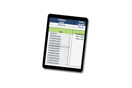 competitive cheer fundraising tracker, google sheet template for budgeting