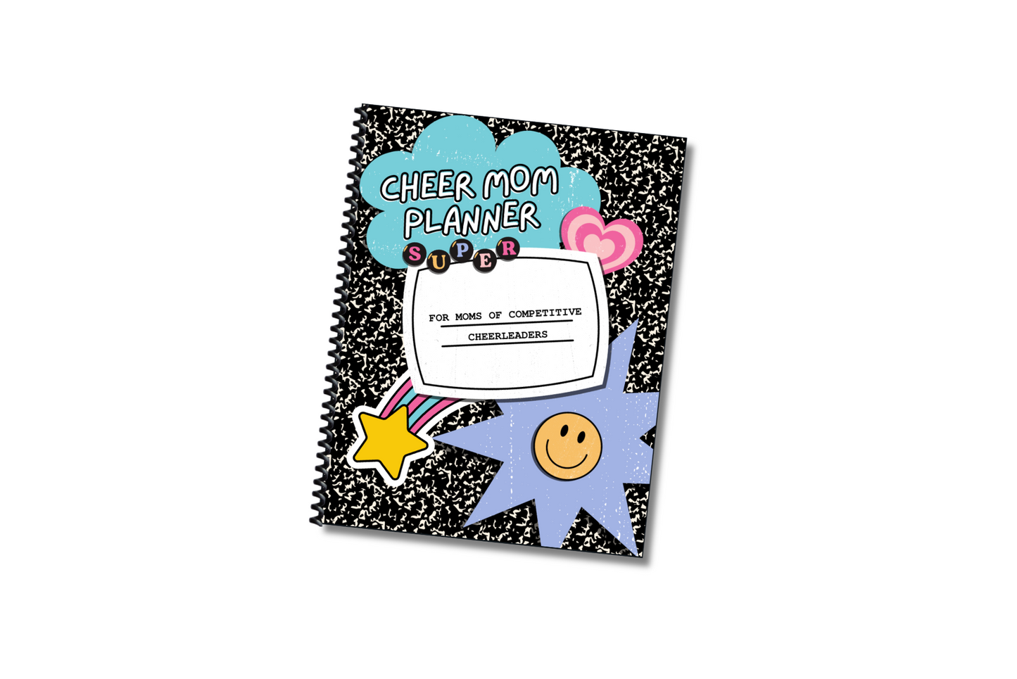 90s Vibes Cheer Mom Planner Undated | Spiral Bound