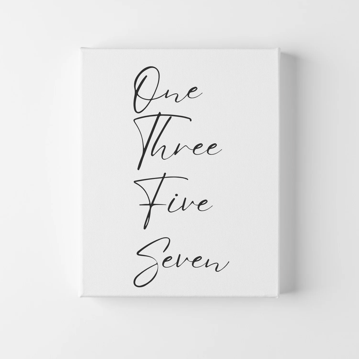 One Three Five Seven | Gallery Wrapped Canvas