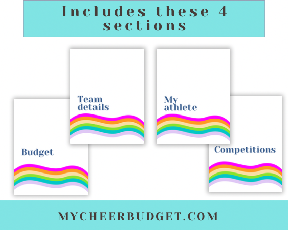 Cheer mom printable planner