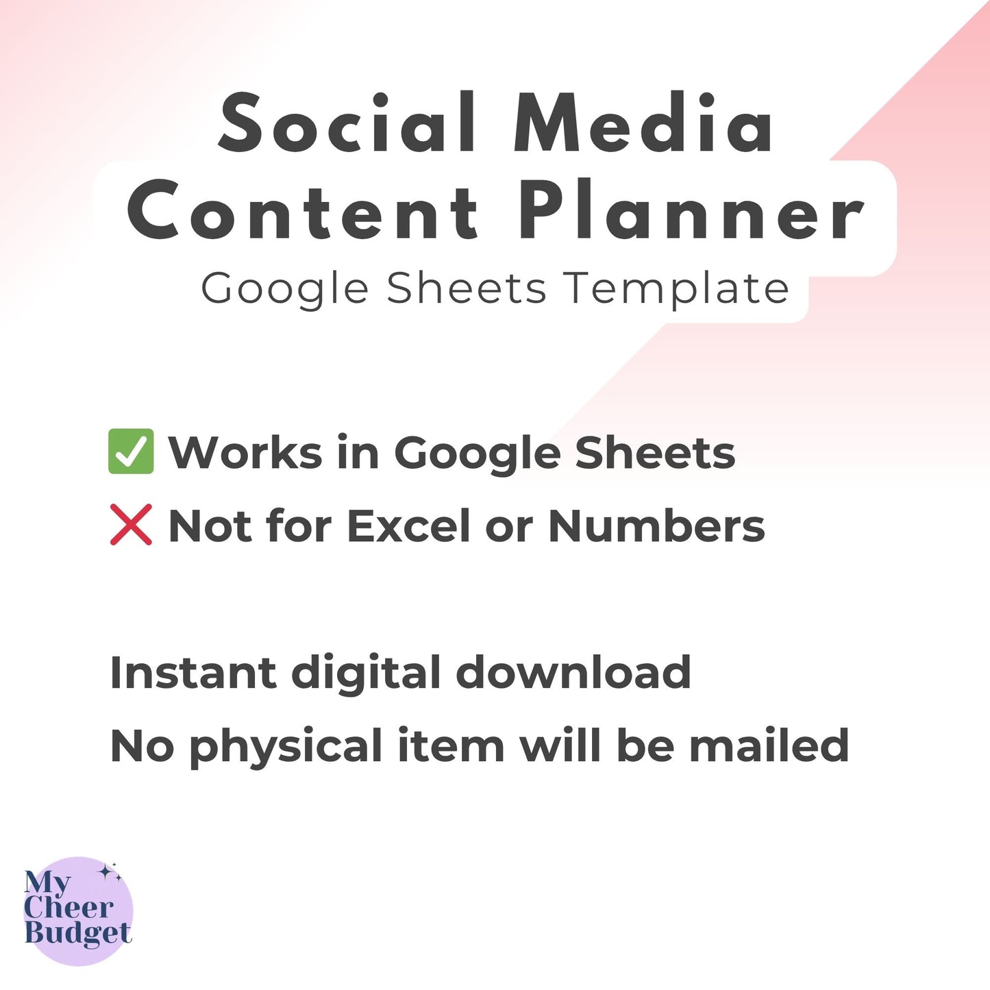 Content Planner | Google Sheets Template