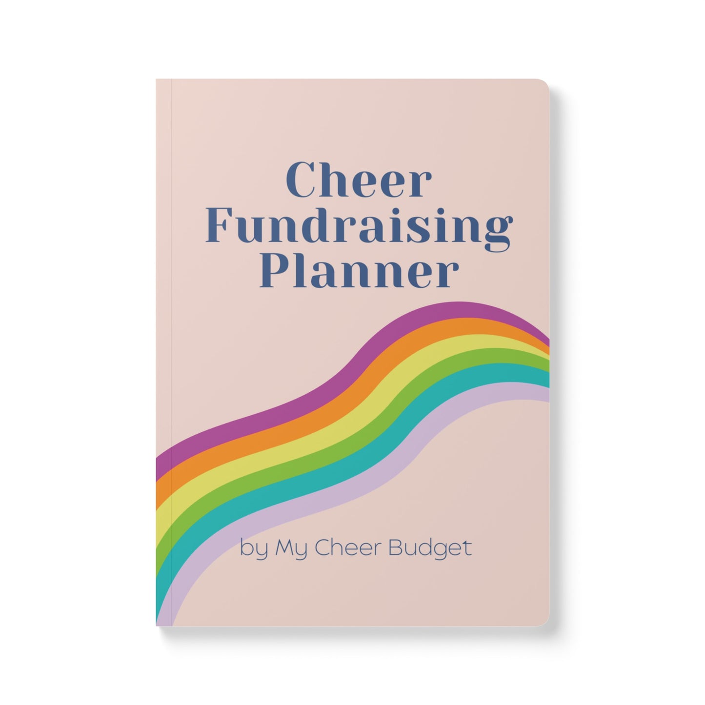 Cute pink 5.75 x 8 inch fundraising planner for cheerleading