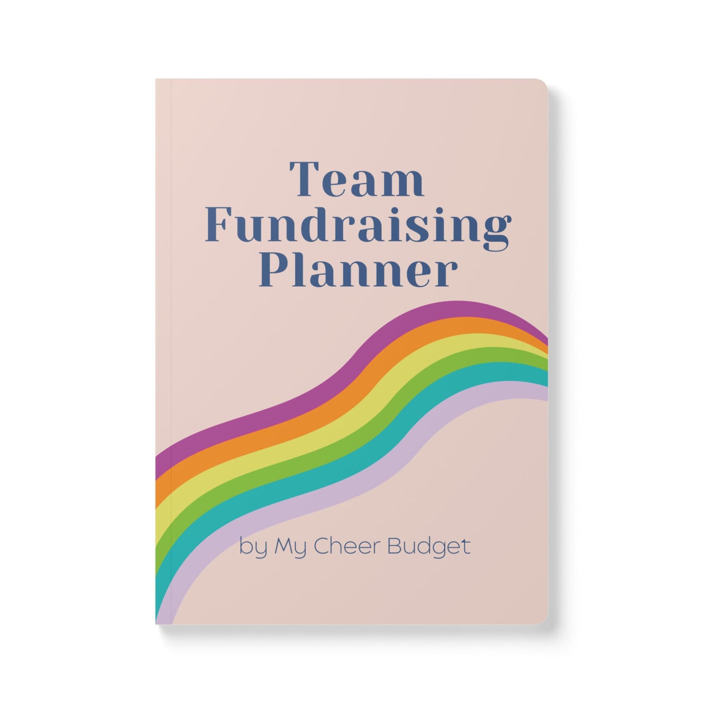 Cute pink 5.5 x 8.5 inch fundraising planner for travel sports