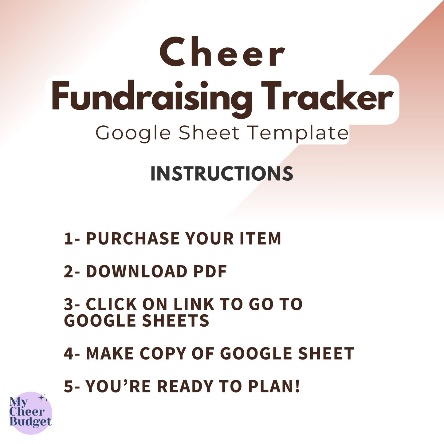 Fundraising Tracker, Terra Cotta | Google Sheets Template