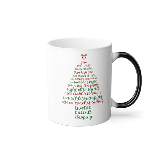 Color Morphing Mug - Cheerleading '12 Days of Christmas' 11oz