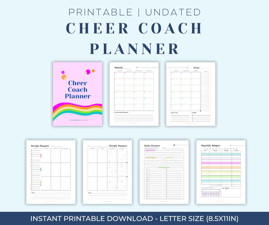 cheer-coach-planner-digital-download-my-cheer-budget for Free Cheer Coach Printables Cheer Coach Planner | Digital Download – My Cheer Budget for Free Cheer Coach Printables