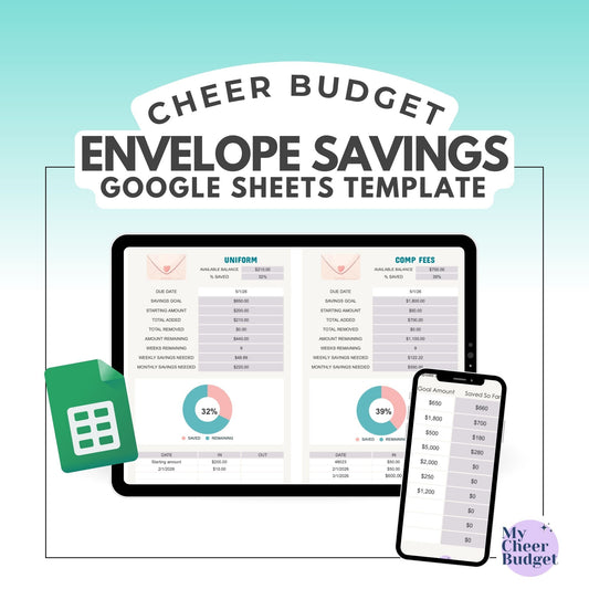 Digital Envelope Savings, Ocean | Google Sheets Template