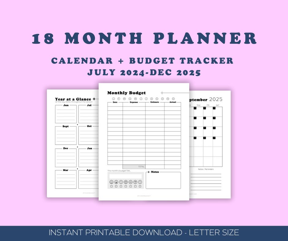 Competition Dance Parent Planner 2024-2025 | Digital Download