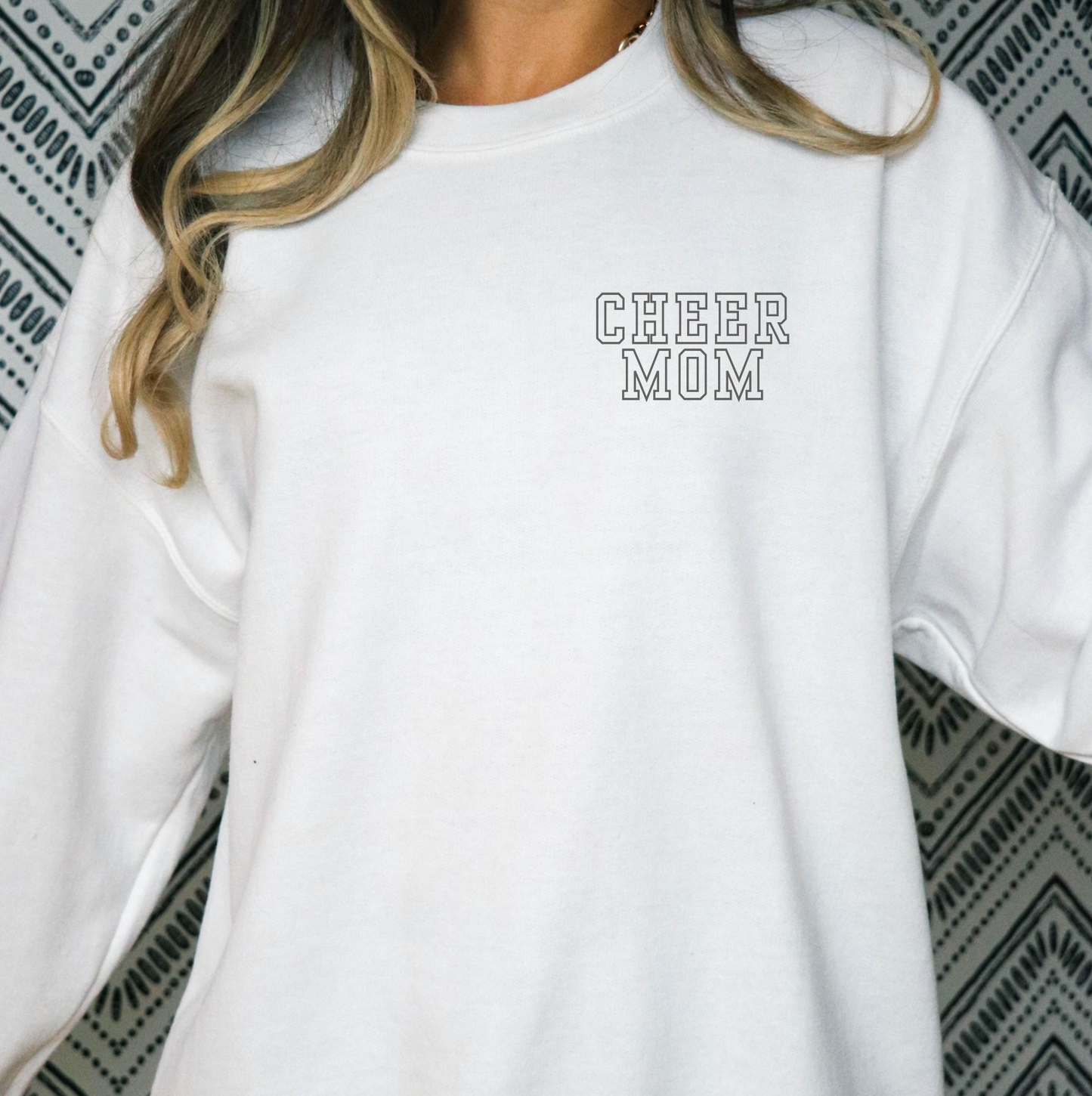 Funny Cheer Mom Sweatshirt, Cheerleading Comp Day Puzzle, Cheer Coach Gift, Interactive Cheerleader Crew Neck, All Star Cheer Word Search