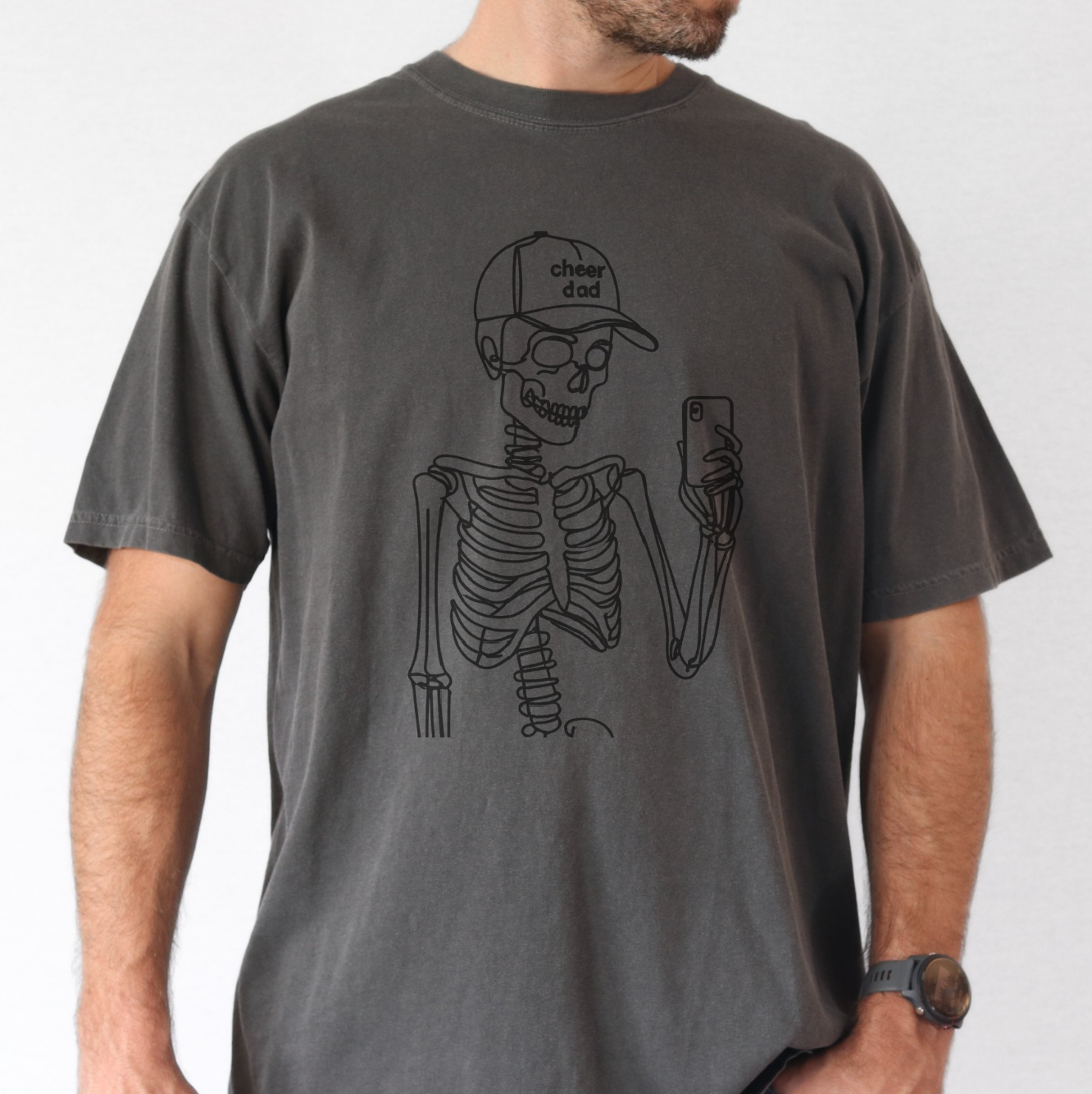 Skeleton Cheer Dad | Premium T-Shirt