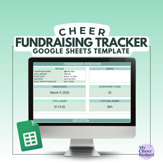 Fundraising Tracker, Forest | Google Sheets Template