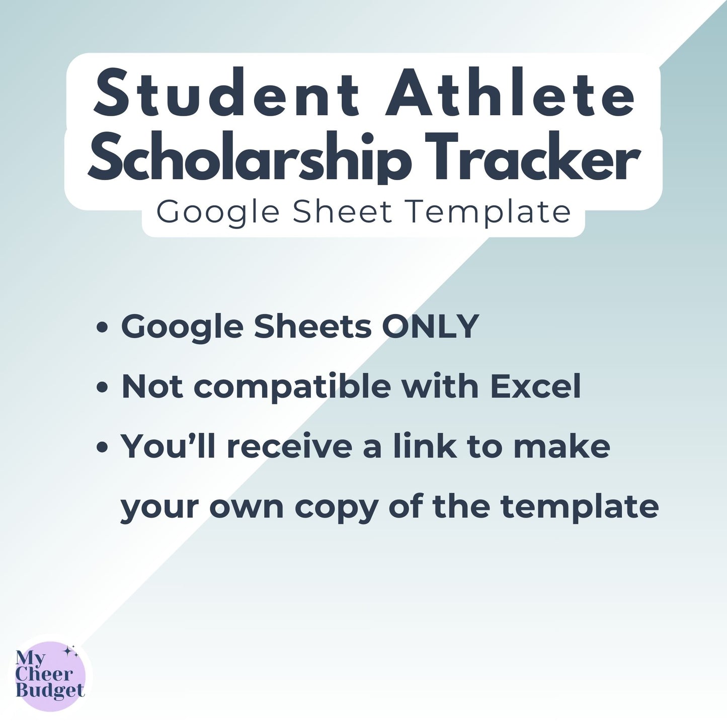 Scholarship Tracker for Student Athletes - Google Sheets Template