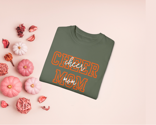 Cheer Mom Comfort Colors T-Shirt | Fall Halloween Tee