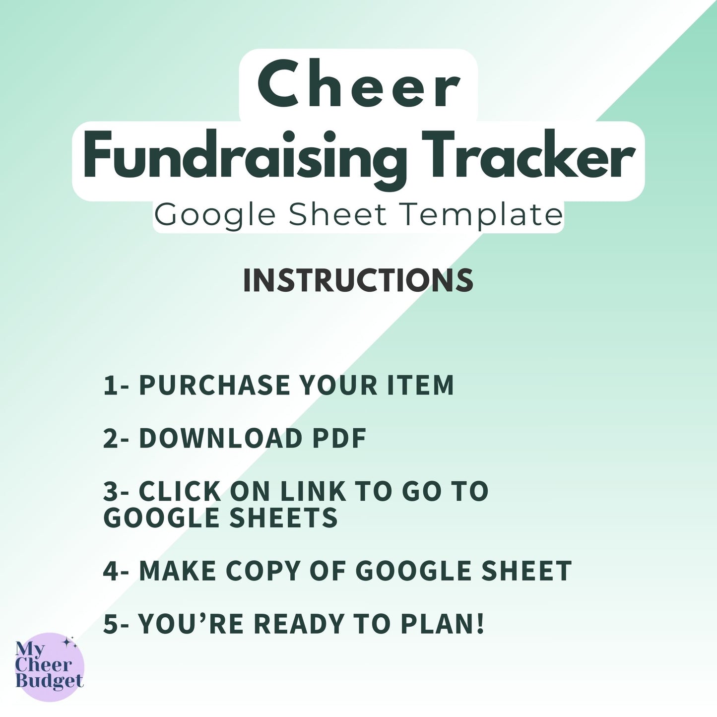 Fundraising Tracker, Forest | Google Sheets Template