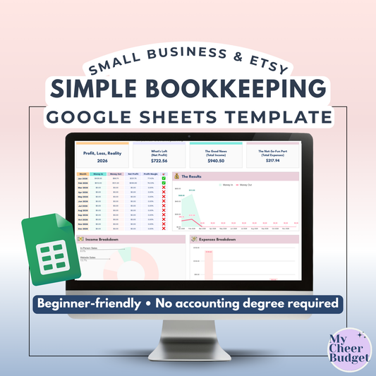 Simple Bookkeeping Spreadsheet | Google Sheets Template
