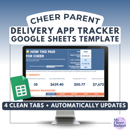 Delivery App & Side Hustle Income Tracker | Google Sheets Template