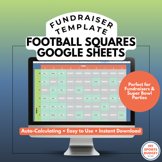 Football Squares Fundraiser | Spreadsheet Template