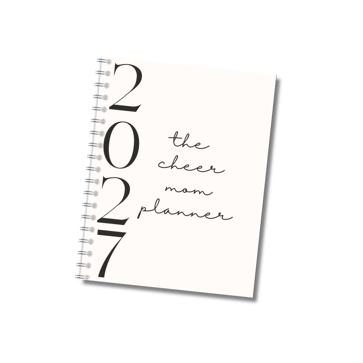 PRE-ORDER The Cheer Mom Planner 2027, Minimalist | Wire-O Spiral Bound