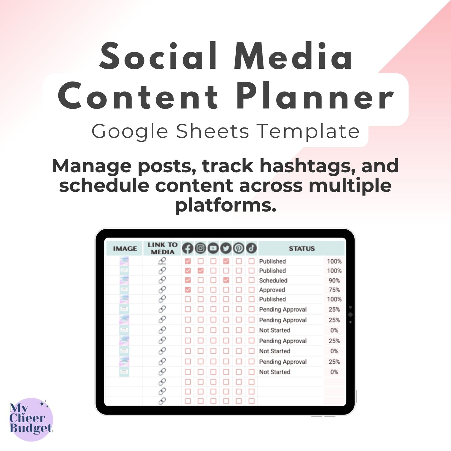 Content Planner | Google Sheets Template