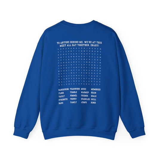 Gymnastics Meet Word Search - Personalized Sweatshirt