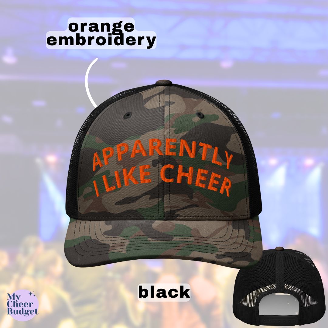 Apparently I Like Cheer | Embroidered Trucker Hat