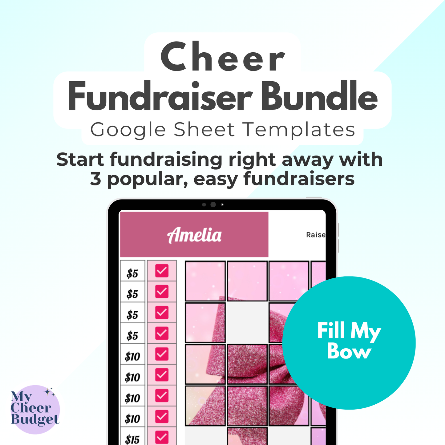 Fundraising Bundle, Ocean | Google Sheets Template