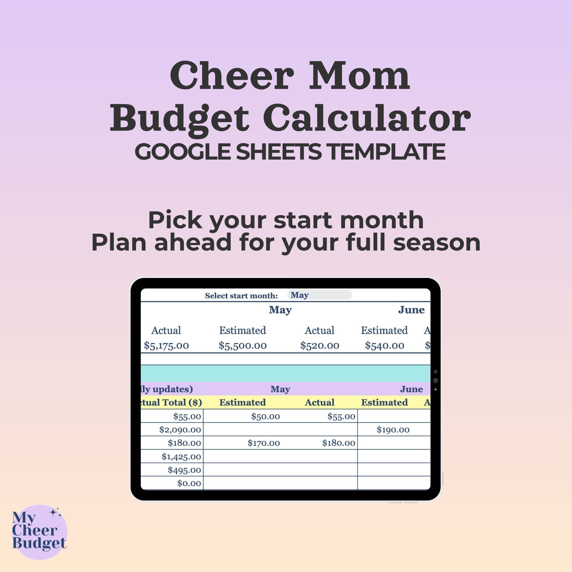 Cheer Budget Calculator | UMAS Special