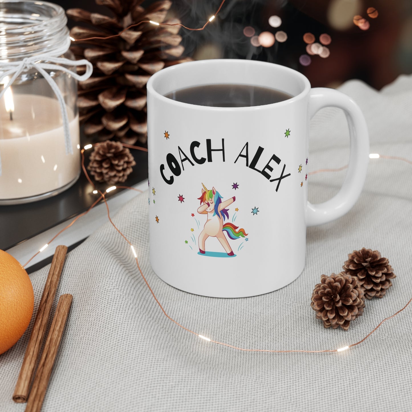 custom cheer coach mug, cheer coach gift