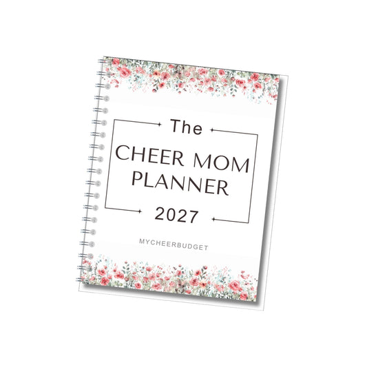 PRE-ORDER The Cheer Mom Planner 2027, Rose Garden | Wire-O Spiral Bound