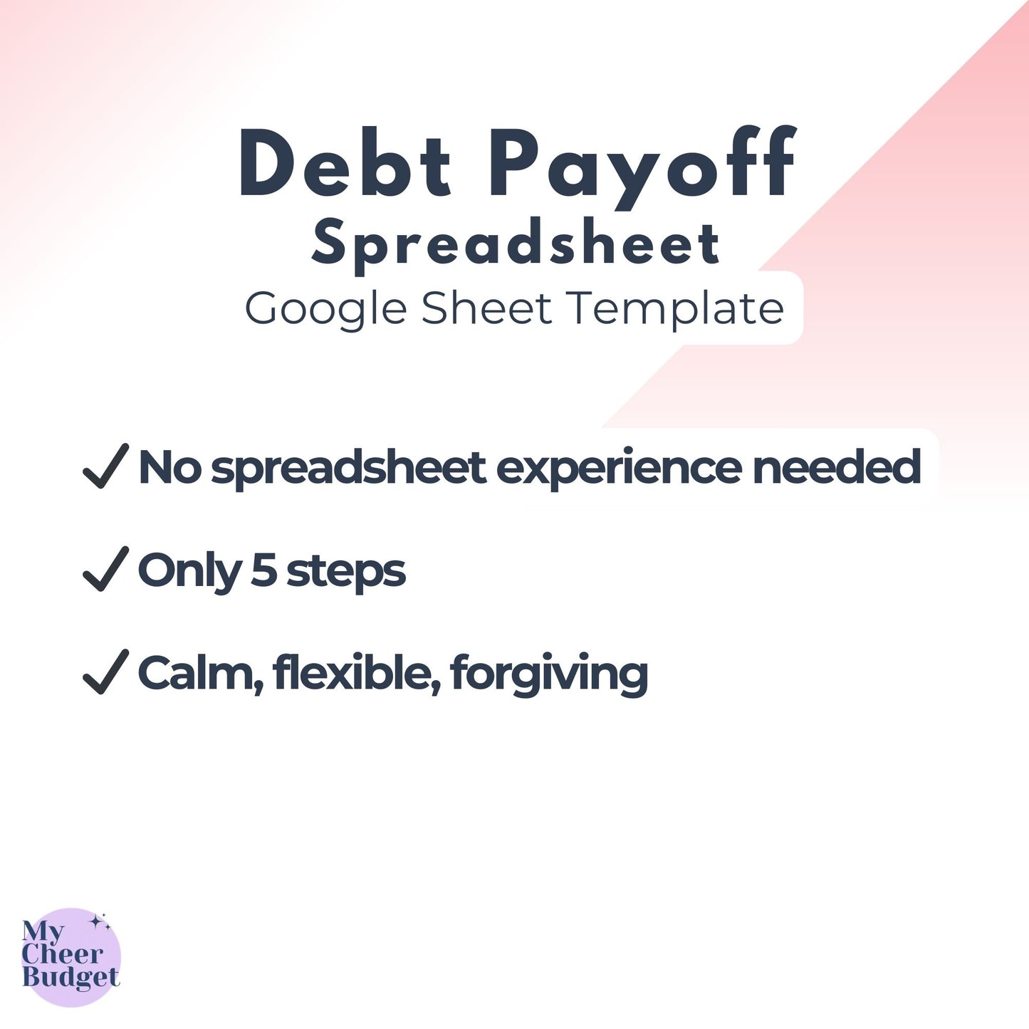 Debt Payoff Spreadsheet Tracker | Google Sheets Template