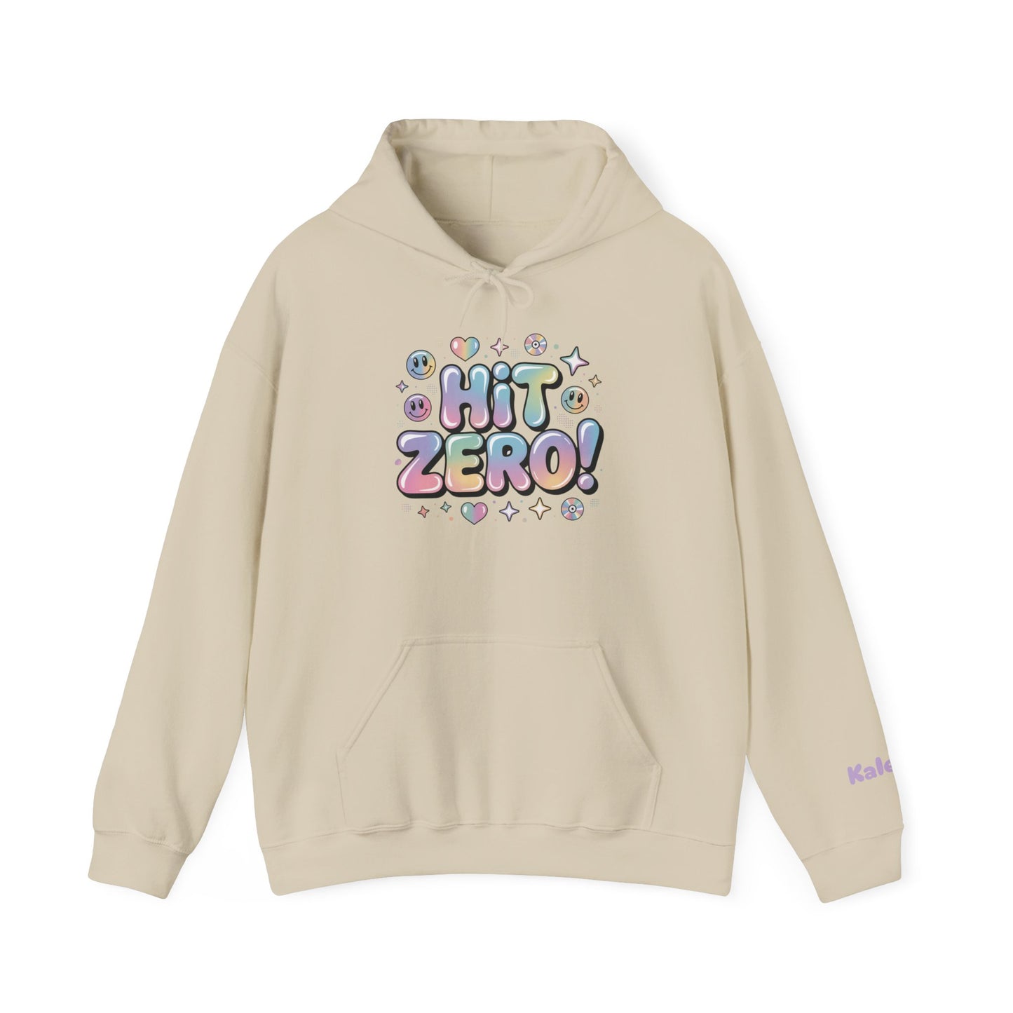 Hit Zero! Custom Pastel Y2K Hoodie - Personalized Hooded Sweatshirt