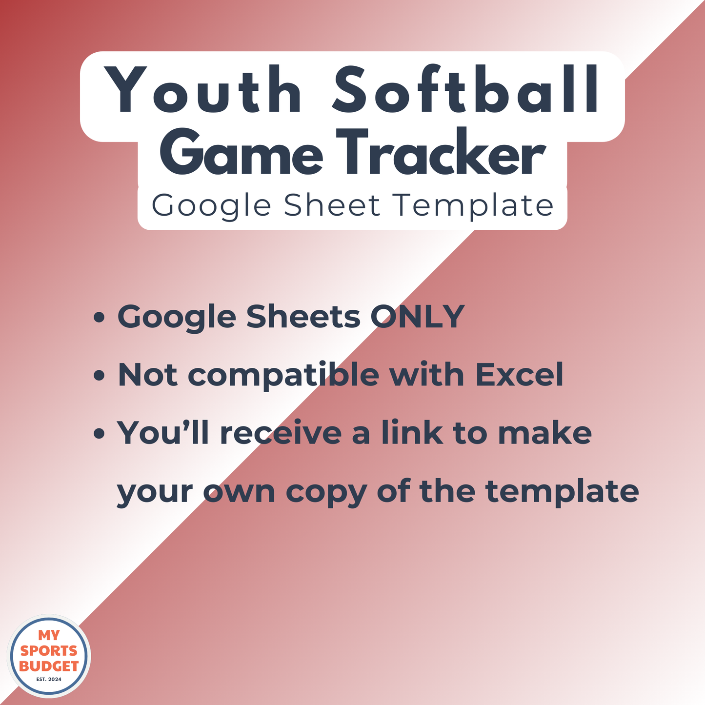 Youth Softball Scorekeeping | Google Sheets Template