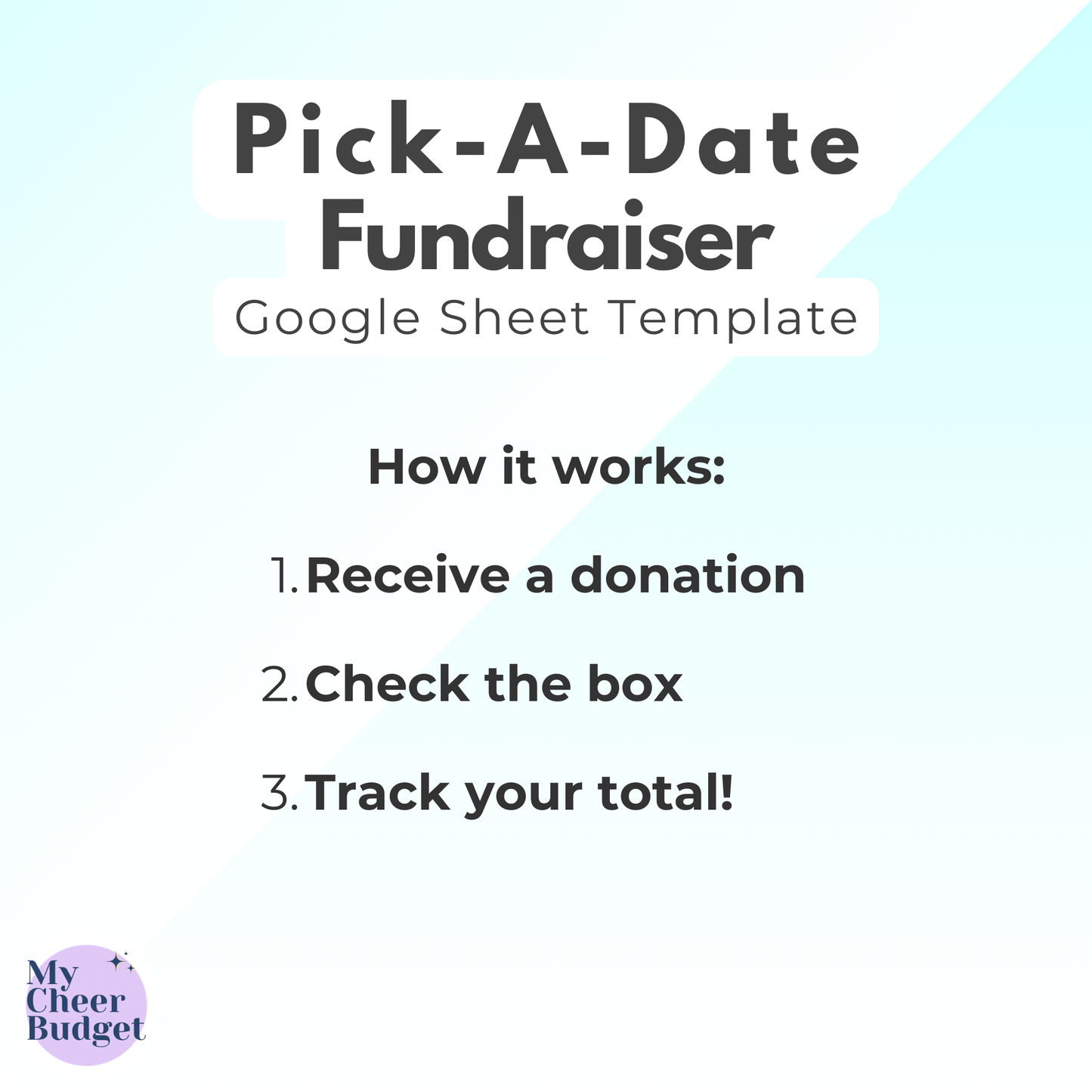 Pick-A-Date Fundraiser | Google Sheets Template