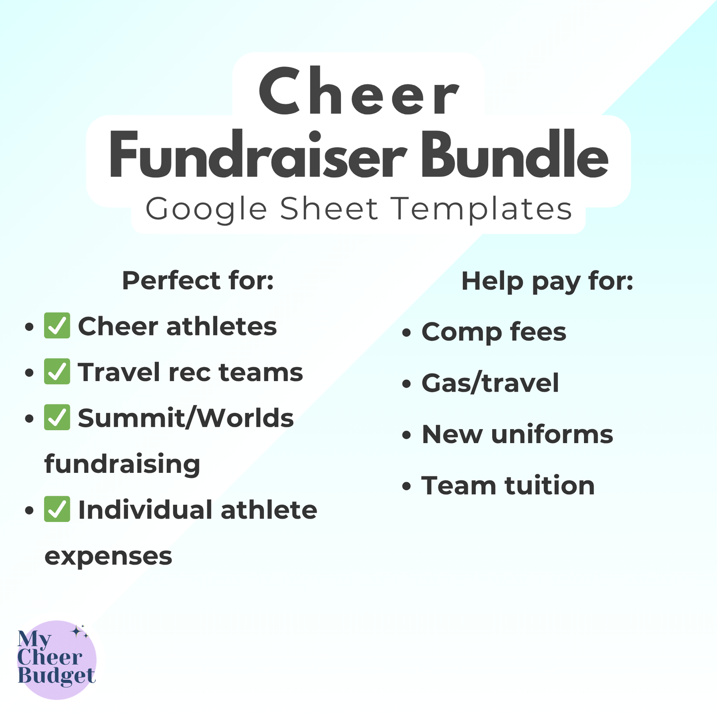 Fundraising Bundle, Ocean | Google Sheets Template