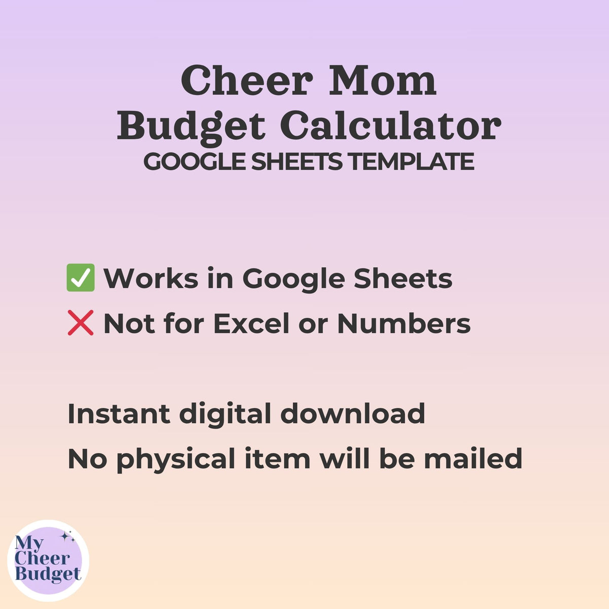 Cheer Budget Calculator | UMAS Special