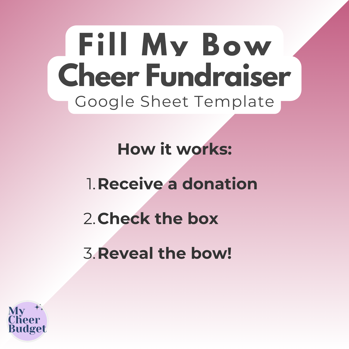 Fill My Bow Fundraiser | Google Sheets Template