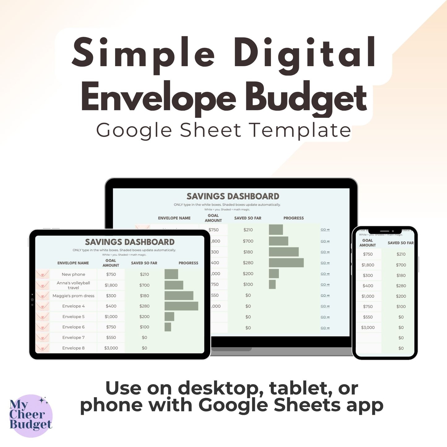 Simple Envelope Budget Tracker | Google Sheets Template