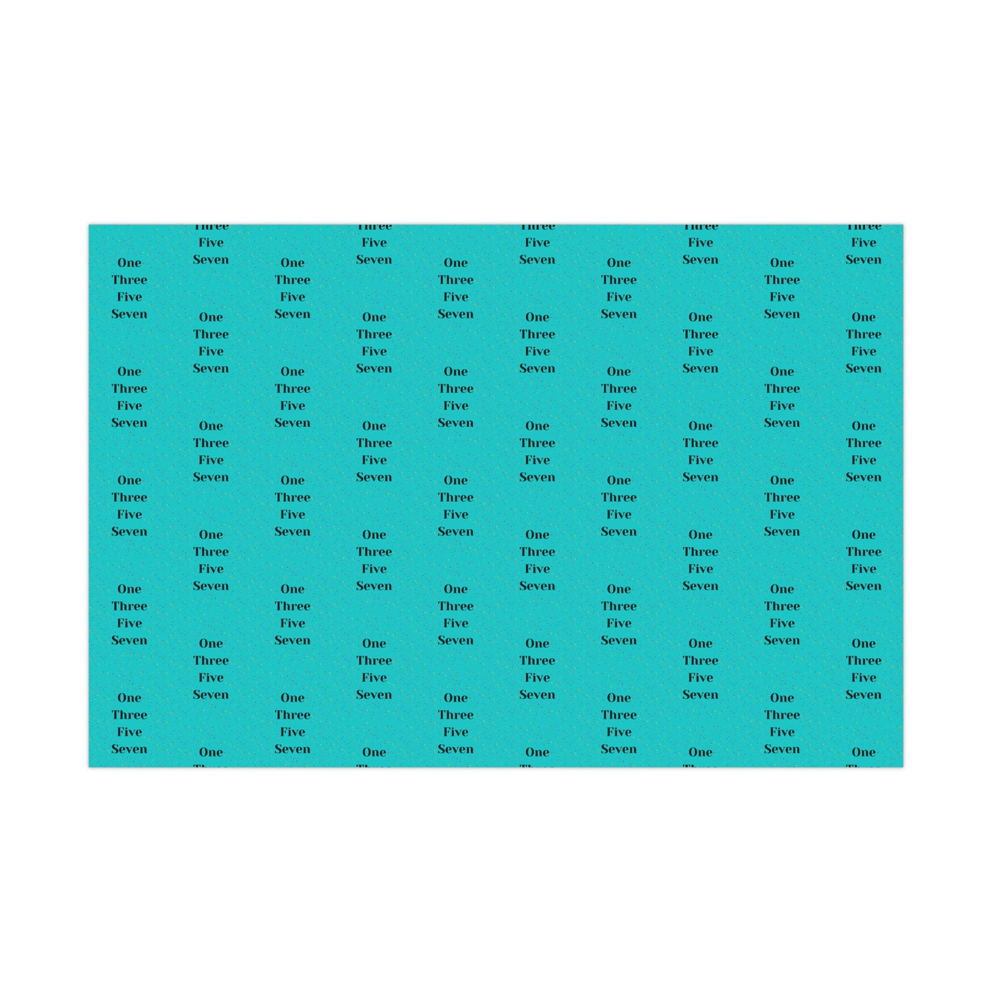 Cheerleading Counts Confetti Gift Wrap - 1 3 5 7